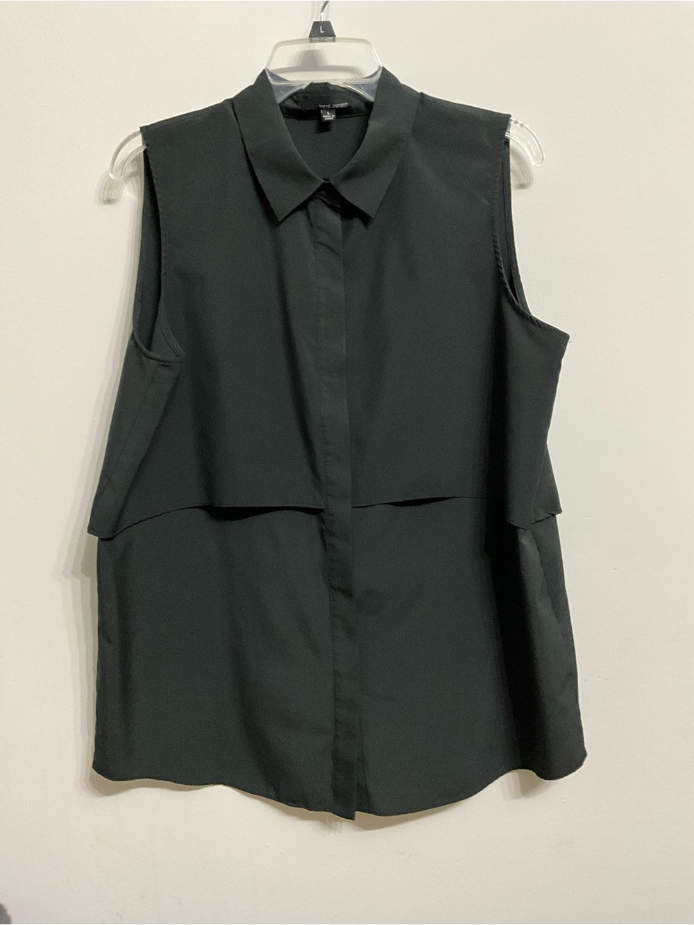 Women's black collared jacket